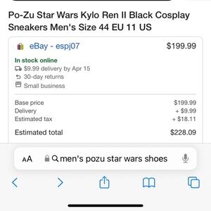 Hi those pair of shoes sneakers are new in a box, from the movie start wars